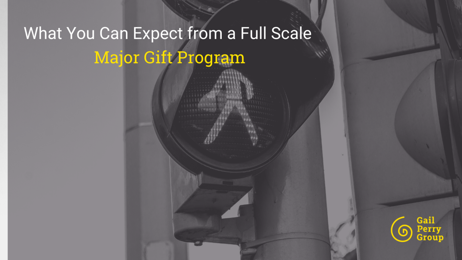 Full Scale Major Gifts Program What to Expect GPG