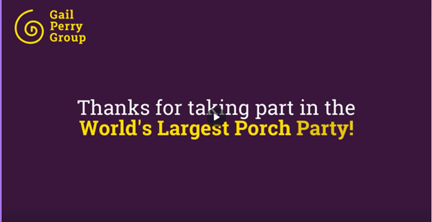 World's Largest Porch Party Wrap Up