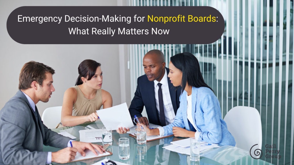 Group of businesspeople in a board room having a discussion.