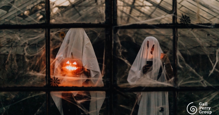 Two Halloween Ghosts