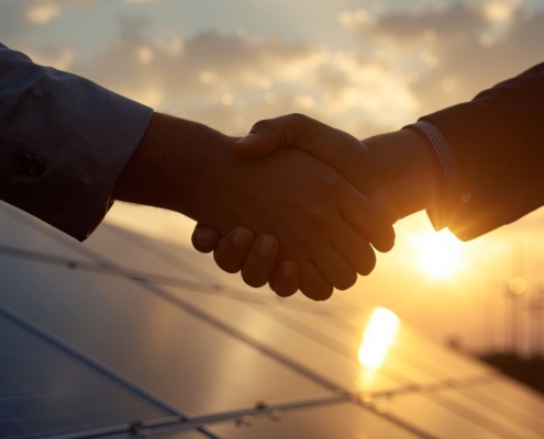 Nonprofit fundraising consultant meeting with team to discuss strategy and donor engagement