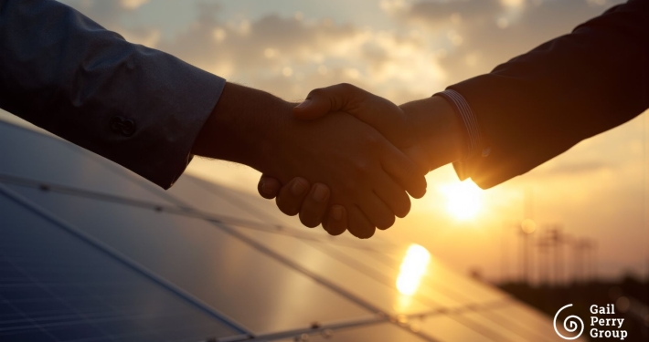 Nonprofit fundraising consultant meeting with team to discuss strategy and donor engagement