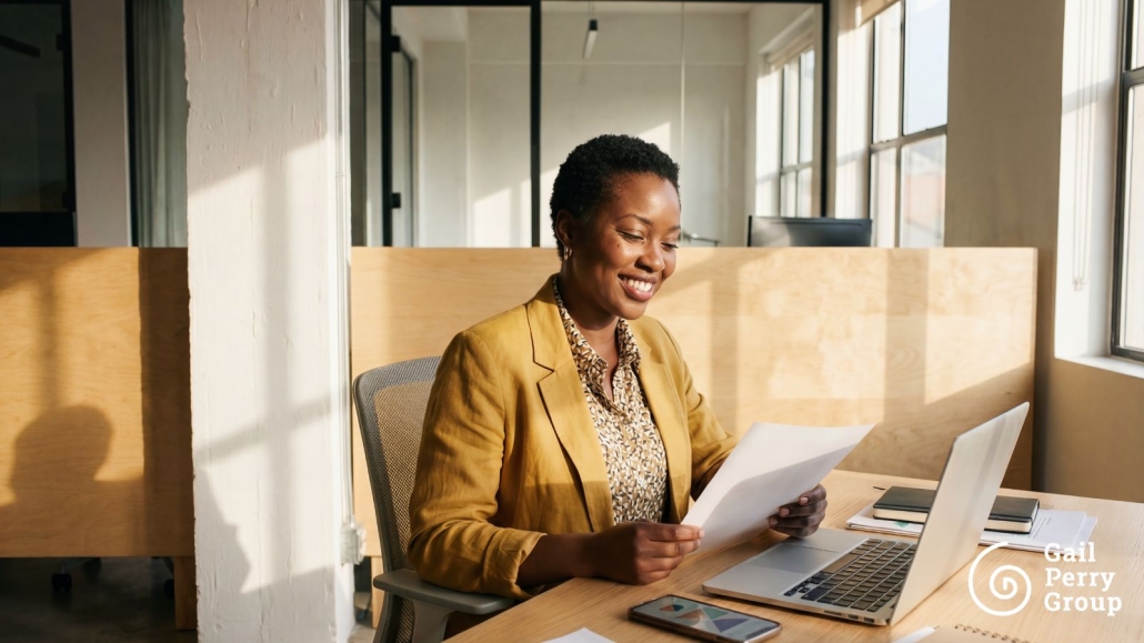 Fundraiser preparing for a major donor cultivation visit, reviewing notes